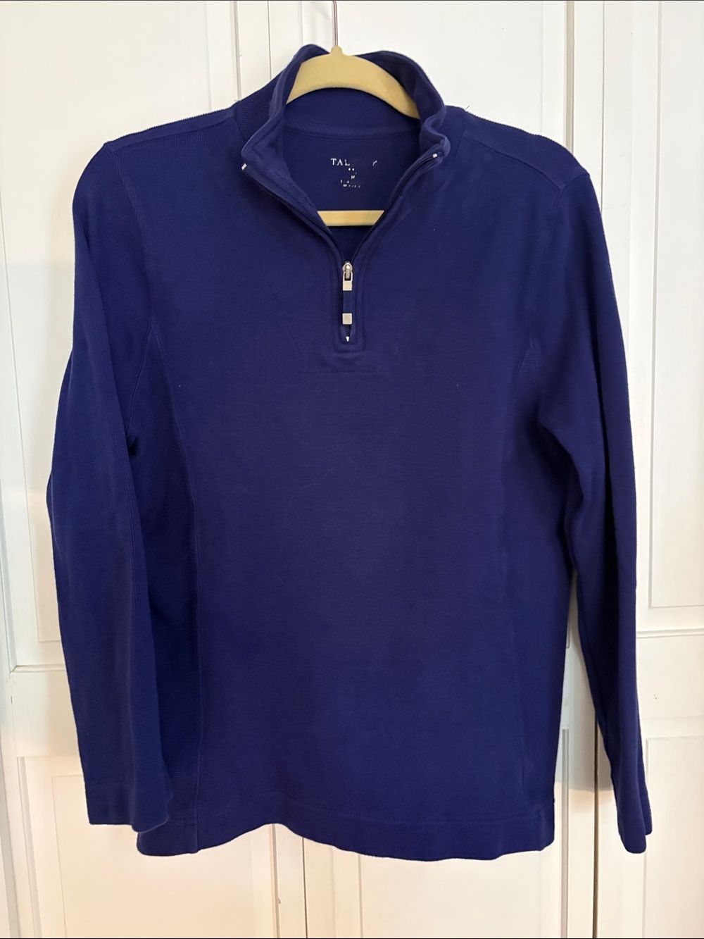 Talbots woman’s  Royal Blue Quarter-Zip Pullover